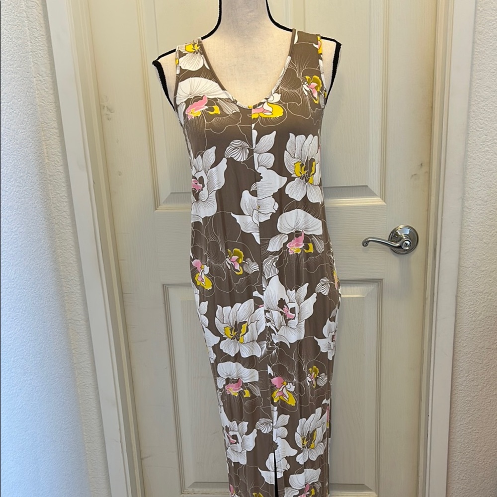 Ava Sky Floral Maxi Dress, Small